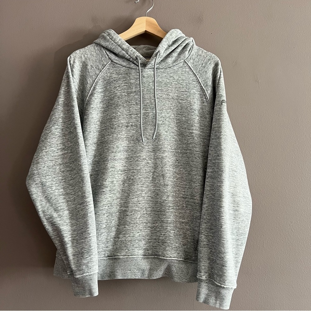 Fabletics Pullover Hoodie Men's Large Heather Grey Athleisure Outdoor Pockets